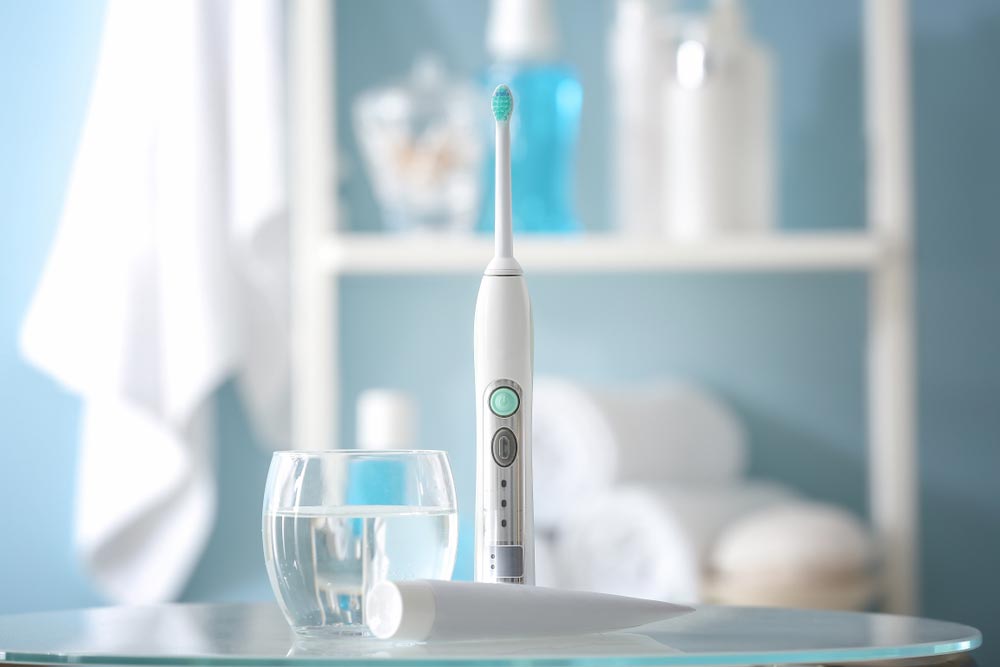 Electric toothbrush with paste